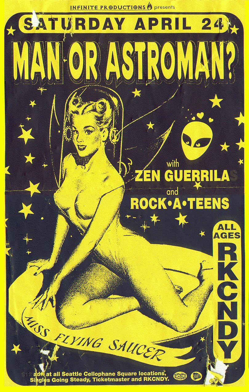 Poster for MOA? show @ RKNDY in Seattle, April 24, 1999